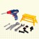 Set of tools "Collect the workbench", 16 elements, color mix