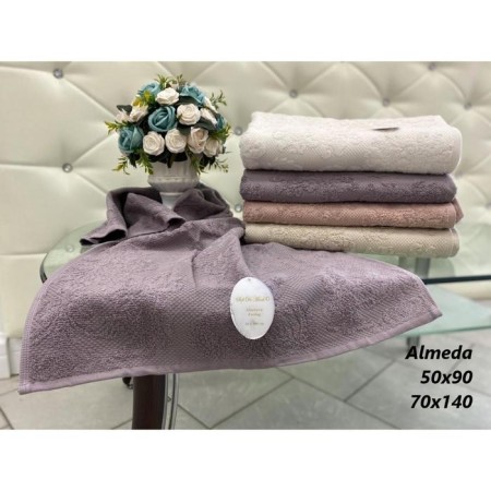 Terry towel Sofi de Marko Almeda, 550 g, size 50x100 cm, cream color-1