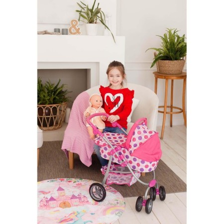 Stroller for dolls Winter-summer 2 in 1, regulates a pen, a metal frame-8