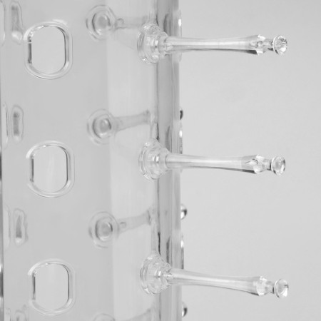 Strack for glasses. desktop, 24 places, transparent color, h = 47-3