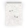 Blocknote engraving-coloring "Fulfillment of desires" hares and Santa Claus, 10 sheets, Stikhel