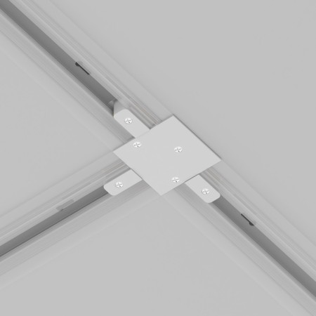 Connector T-shaped for the built-in track system Technical TRA002CT-11W, 13x9.5x2 cm, white color-6