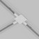 Connector T-shaped for the built-in track system Technical TRA002CT-11W, 13x9.5x2 cm, white color