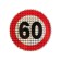 A car sticker, reflective "60 km/h", D 14 cm