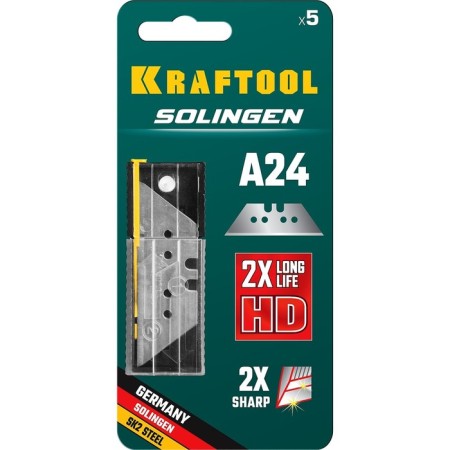 Kraftool Solingen-A24 09625-S5_Z02 blades, trapezoidal, 5 pcs.-3