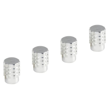Caps on the tire valve K-7, silver, metal, 4 pcs. AVC31-1