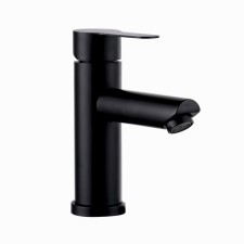 Fashun A51101-7 shell mixer, single-leaf, spill 110 mm, stainless steel, black