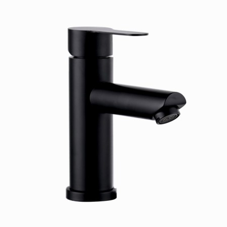 Fashun A51101-7 shell mixer, single-leaf, spill 110 mm, stainless steel, black