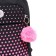 Youth backpack 40 x 28 x 16 cm, Grizzly, ergonomic back, laptop compartment, black/pink