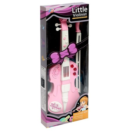 Musical toy "violin", light and sound effects, pink color-9