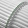 Bracelet "ice" fog, 2 mm, matte green color in silver
