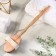 Massage brush for a body made of natural bristles, with a handle, horse hair, smooth