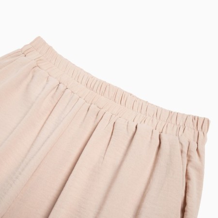 Women's costume (tunic, trousers) minku: casual collection beige color, size 54-11