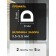 Rubber tundra seal, profile d, size 9x8 mm, white, in packaging 10 m