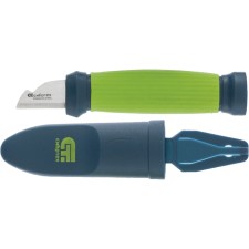 Sibrtekh Nomber knife 79013, 154 mm, blade 31 mm, rubberized handle, case