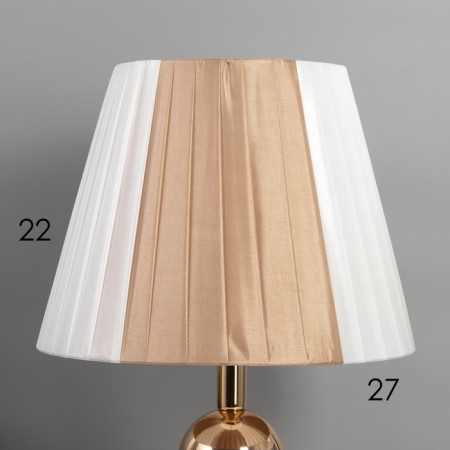 Table lamp "Style" 1x40W E27+ LED lighting 3W gold 28x28x46cm-2