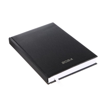 Dated diary 2024, A5, 176 sheets, attomex.Rigent, cover of boumvinyl, liesse, block 70 g/m2, black-1