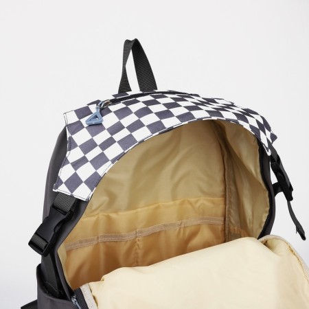 School backpack from textiles, 5 pockets, gray color-3