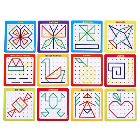 Geobard with cards, 23x23 cm-4