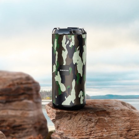 Portable column Borofone BR15, 10 W, BT5.0, AUX, FM, Microsd, USB, 1200 mAh, Khaki color-2