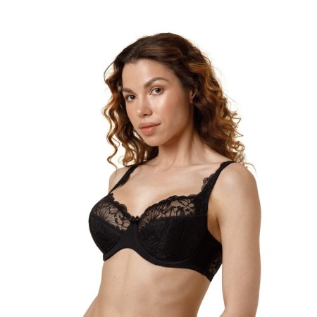 Lengy bra, size 75F, black color-4
