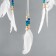 Dreams of Dreams from the evil eye "Nazar" with feathers 30x60 cm