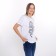 Women's T -shirt "Dragon", white color/Black print, size 52