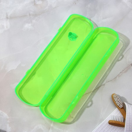 Case for toothbrushes and pasta, green, 21 x 5.5 cm-3