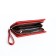 Women's wallet with lightning, red color