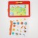 Magnetic tablet training, with cards, 20 cards, blue tractor