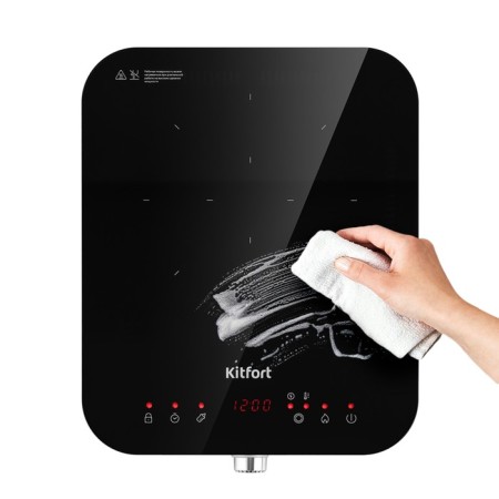 Induction slab KitFort KT-148, 1800 W, cord 1.4 m-5