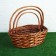 A set of wicker baskets, willow, 3 pcs., Brown, oval