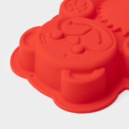 Baking uniform "Bear", silicone, 17.5 × 15 × 3 cm, color mix-3