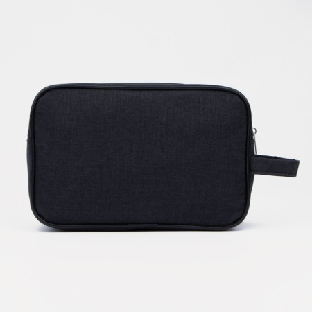 Lightning cosmetic bag, external pocket, black color-1