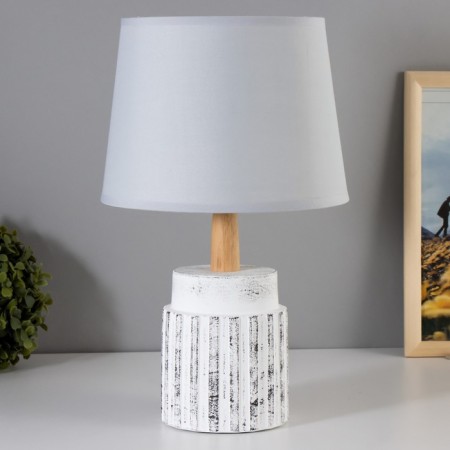 Board Lamp "Sandra" E14 40W white-gray 22x22x36 cm Risalux