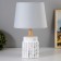 Board Lamp "Sandra" E14 40W white-gray 22x22x36 cm Risalux