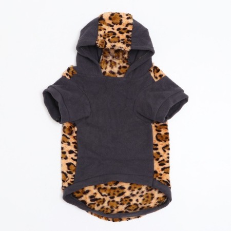 Sweatshirt with a hood "Leopard", size XS (DS 20, Osh 26, Osh 28 cm)-6