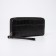 Women's wallet on lightning, with a pen, black color