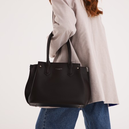 Bag Women's Tout, on lightning, dark brown color-7