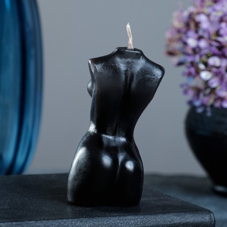 Figure candle "Women's body No. 1" Black, 9cm-2