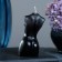 Figure candle "Women's body No. 1" Black, 9cm