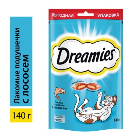 Dreamies treat for cats with salmon 140g