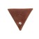Case for coins on the button, brown color