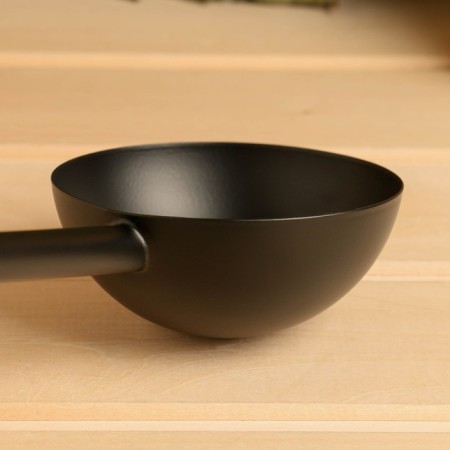 Steel bucket 0.2 l, length 45 cm, black-3