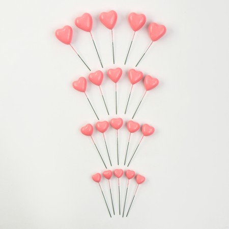 Set for decorating "hearts", pink color-2