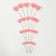 Set for decorating "hearts", pink color