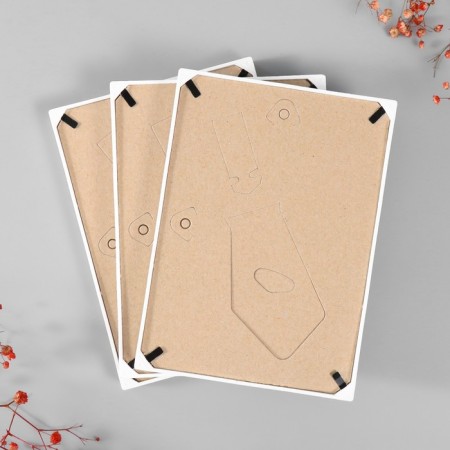 Set of photo frames plastic L-5 10x15 cm (3 pcs.), White-2