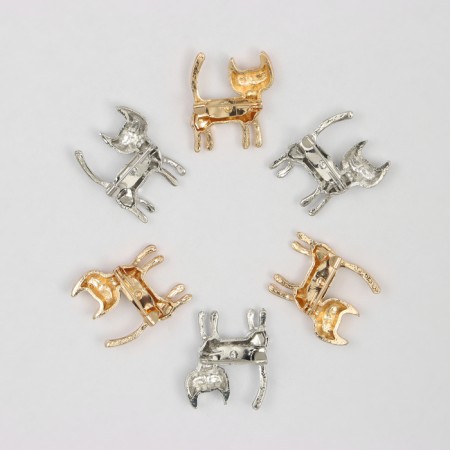 Brooch "Kithe" with a flower, color mix (indivisible packing 12 pcs., Price per pcs.)-4