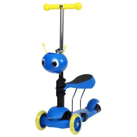 Scot 2 in 1 Graffiti, with a basket, Pu Pu 120/75 mm, Blue color-2