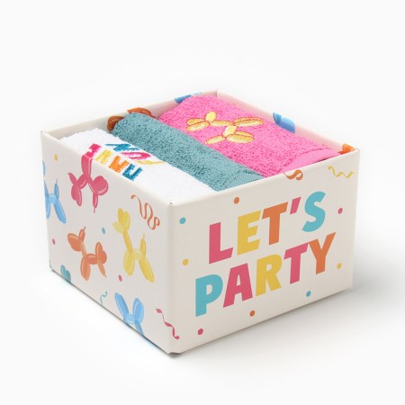 Set of terry towels "Air Ball" 30x30 cm - 3 pcs, 100% cotton 340 g/m2-6